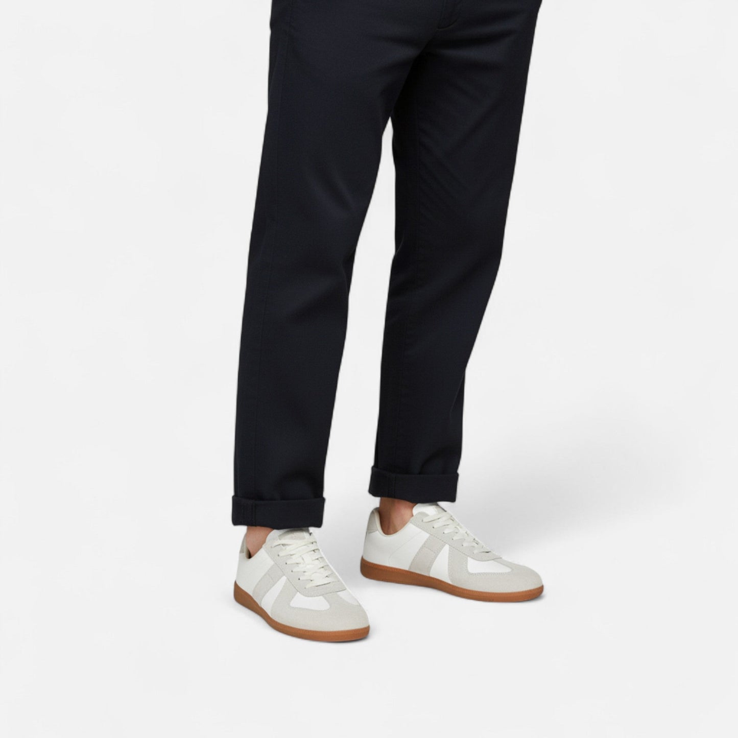 Zapatillas de hombre estilo retro — Calzado informal con suela de goma